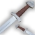 Miecz wikinski z okresu X - XI wieku hartowany do walki