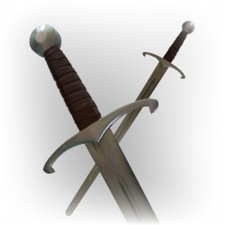 Miecz jednoręczny z okresu XV wieku do walki punktowej
